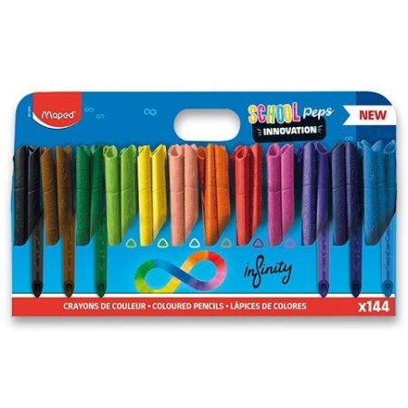 Pastelky Maped Color'Peps Infinity - školní sada, 144 ks