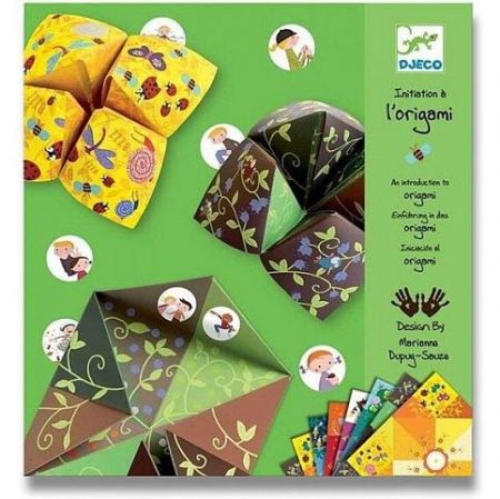 Origami skládačka Djeco - Nebe, peklo, ráj - zelená sada