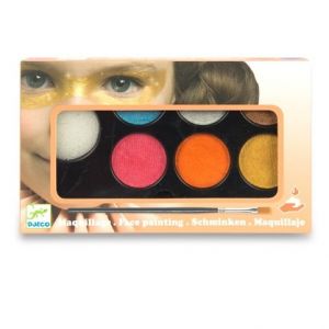 Barvy na obličej Djeco - 6 barev, metalické