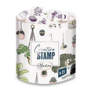Razítka Creative Stamp - Rostliny, 21 ks