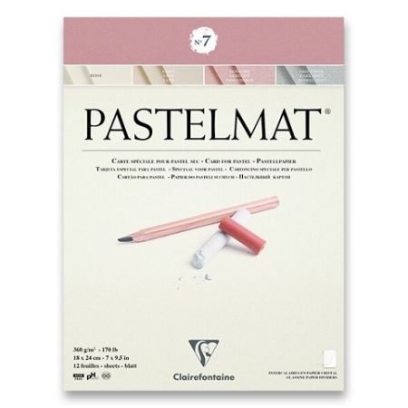 Blok Clairefontaine Pastelmat No.7 - 18 x 24 cm, 12 listů, 360 g