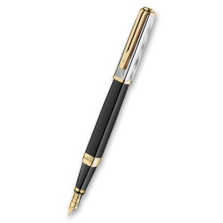 Plnicí pero Waterman Exception Reflections of Paris SE DLX Black GT - hrot F
