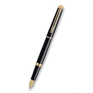 Plnicí pero Waterman Hémisphere Black Lacquer GT - hrot M