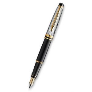 Plnicí pero Waterman Expert Reflections of Paris SE DLX Black GT, hrot M