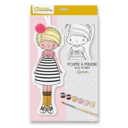 Kreativní sada Avenue Mandarine Doll to Paint - Laureen