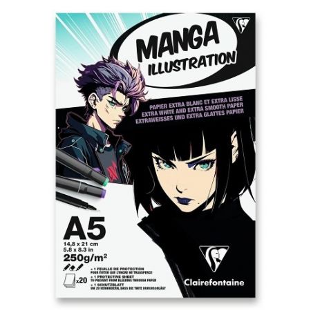 Blok Clairefontaine Manga Illustration - A5