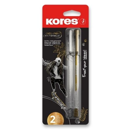 Kuličkové pero K11 Metallic Pen Kores - 2 ks