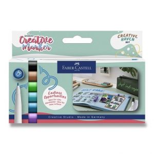 Popisovače Faber-Castell Creative Haven - 6 ks