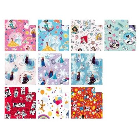 Dárkový balicí papír Disney - 2 x 0,7 m, mix motivů