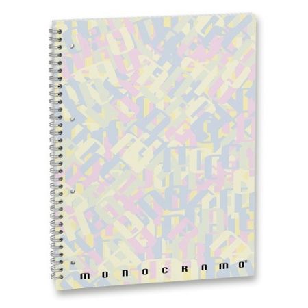 Kroužkový blok Pigna Monocromo multicolor - A4, linkovaný