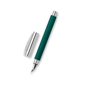 Plnicí pero Faber-Castell Ambition Precious Resin Soft Teal - hrot F