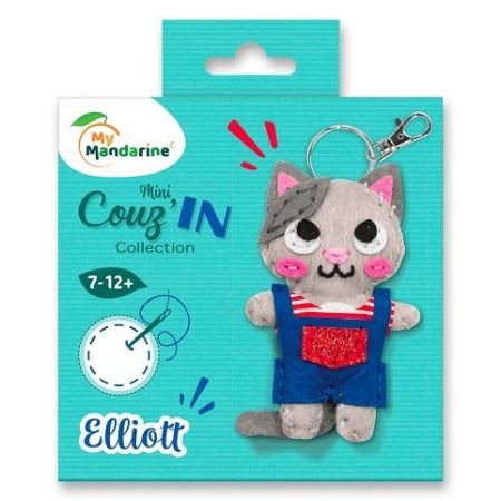 Kreativní sada Avenue Mandarine Přívěšek k ušití - kocour Elliott