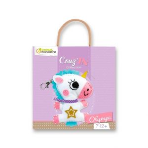 Kreativní sada Avenue Mandarine Přívěšek k ušití - jednorožec Olympe