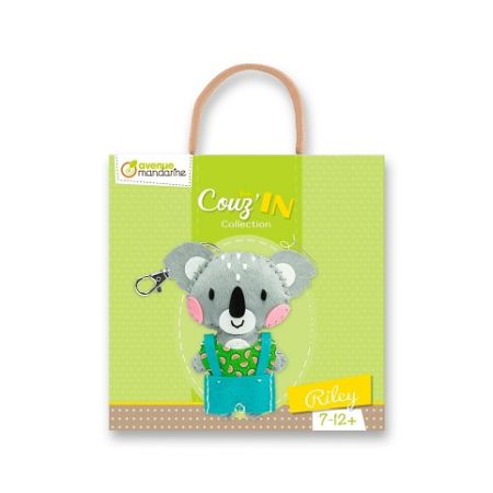 Kreativní sada Avenue Mandarine Přívěšek k ušití - koala Riley