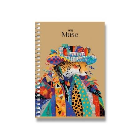 Kroužkový blok SHKOLYARYK My Muse - A6, čtverečkovaný, 80 listů, mix motivů