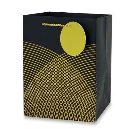Dárková papírová taška - velikost L, black