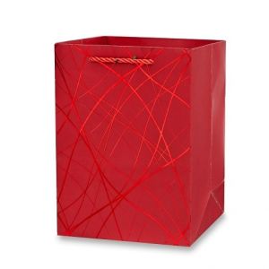 Dárková papírová taška - velikost XS, red