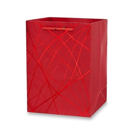 Dárková papírová taška - velikost S, red