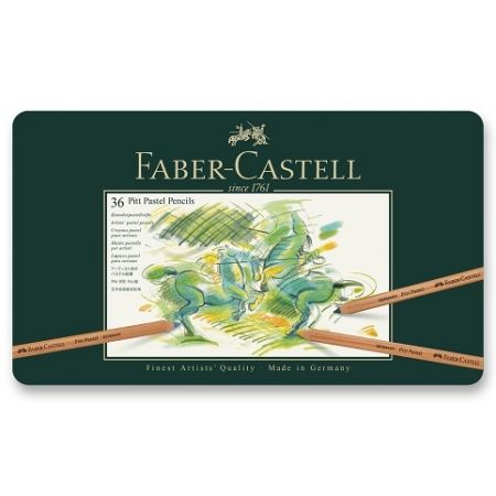 Umělecké pastely Faber-Castell Pitt Pastel - plechová krabička, 36 ks
