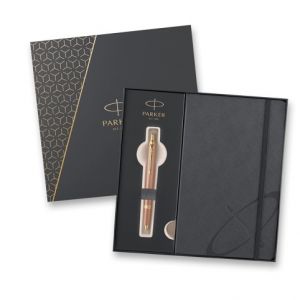 Dárková kazeta Parker IM Writing Rituals Orange GT - sada kuličkové pero a zápisník