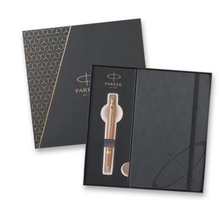 Dárková kazeta Parker IM Writing Rituals Orange GT - sada kuličkové pero a zápisník