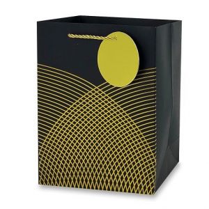 Dárková papírová taška - velikost S, black