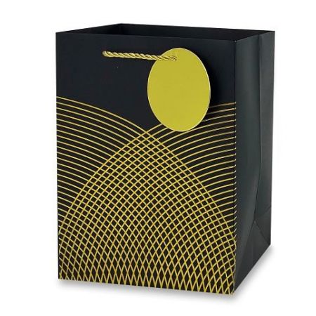 Dárková papírová taška - velikost S, black