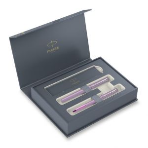 Dárková kazeta Parker Vector XL Lilac - sada plnicí pero a roller