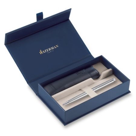 Dárková kazeta Waterman Hémisphere Stainless Steel CT - sada kuličkové pero a pouzdro