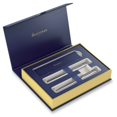 Dárková kazeta Waterman Allure Chrome CT - sada plnicí pero a kuličkové pero