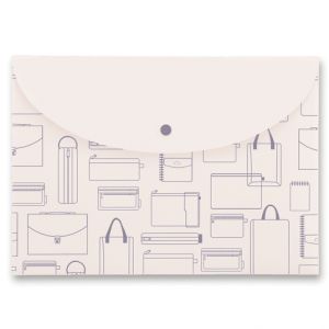 Spisovka s drukem Foldermate Vintage A4 - šedá