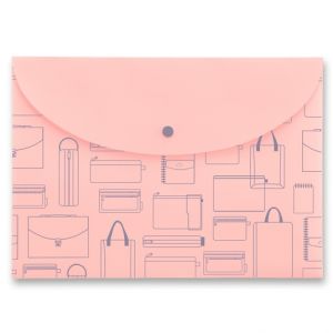 Spisovka s drukem FolderMate Vintage A4 - růžová