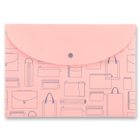 Spisovka s drukem FolderMate Vintage A4 - růžová