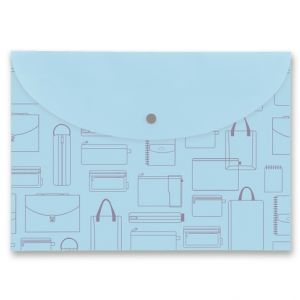 Spisovka s drukem FolderMate Vintage A4 - modrá