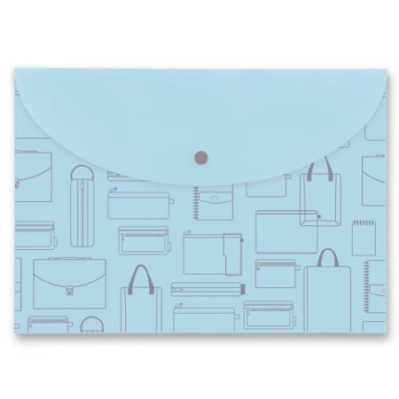 Spisovka s drukem FolderMate Vintage A4 - modrá