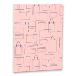 Katalogová kniha Foldermate Vintage A4, 30 folií - růžová