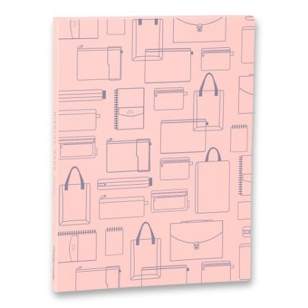 Katalogová kniha Foldermate Vintage A4, 30 folií - růžová