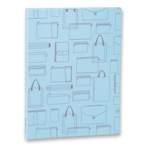 Katalogová kniha Foldermate Vintage A4, 30 folií - modrá