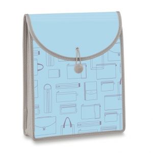 Aktovka Foldermate Vintage, A4, vrchní plnění - modrá