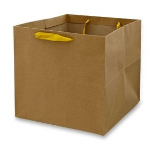 Dárková papírová taška - velikost M, brown kraft