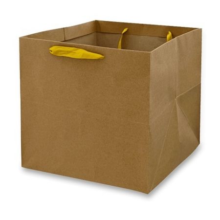 Dárková papírová taška - velikost M, brown kraft