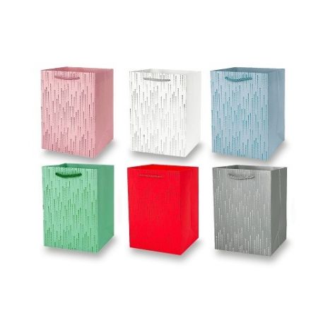 Dárková papírová taška - velikost S, mix barev