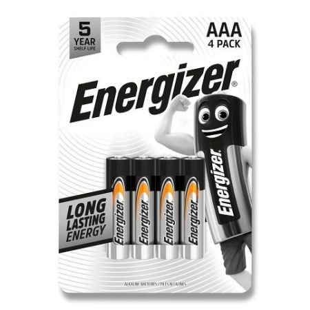 Alkalická baterie Energizer Everyday - AAA, 4 ks