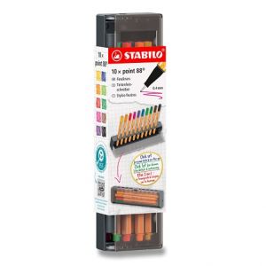 Liner STABILO point 88 Click Set - 10 barev