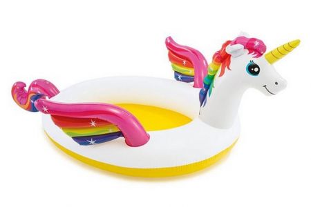 II. jakost Nafukovací bazén Jednorožec 272x193x104cm INTEX 57441