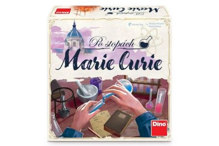 Po stopách Marie Curie rodinná polečenská hra v krabici 26x26x8cm
