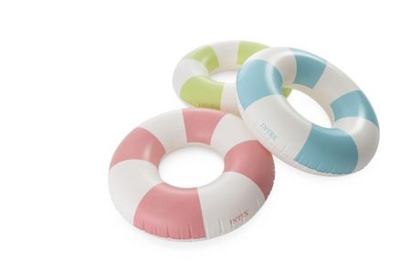 Kruh nafukovací pruhovaný 91cm 3 barvy od 9 let v sáčku