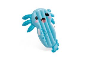 Lehátko axolotl s úchyty nafukovací 117x107cm v krabici