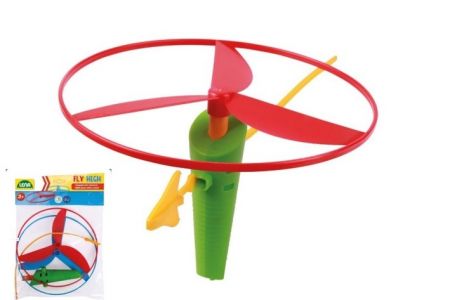 Vystřelovací vrtulka 2ks +startér plast 20cm v sáčku
