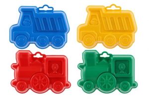 Formičky Bábovky plast 13cm 4 barvy v síťce 12m+